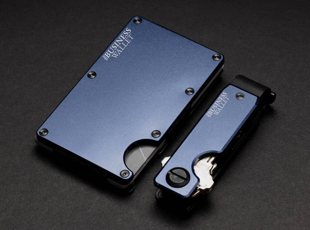 Navy Blue BusinessWallet kulstartó kártyatartóval
