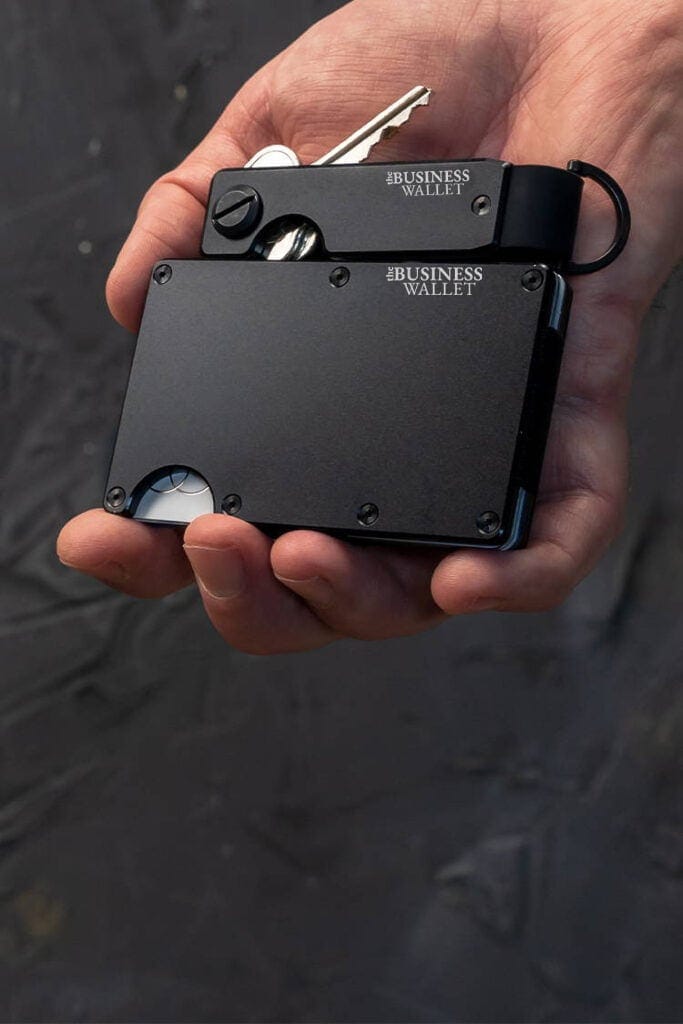 mobil ajándékcsomag titán Black BusinessWallet